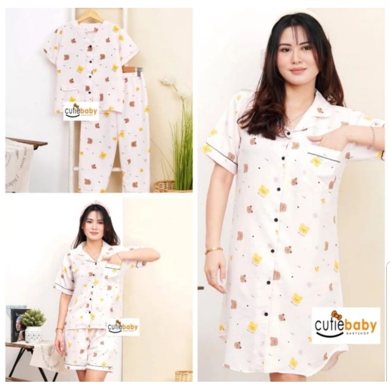 Jual BAJU TIDUR COUPLE IBU DAN ANAK | PIYAMA KEMBARAN KELUARGA | BAJU