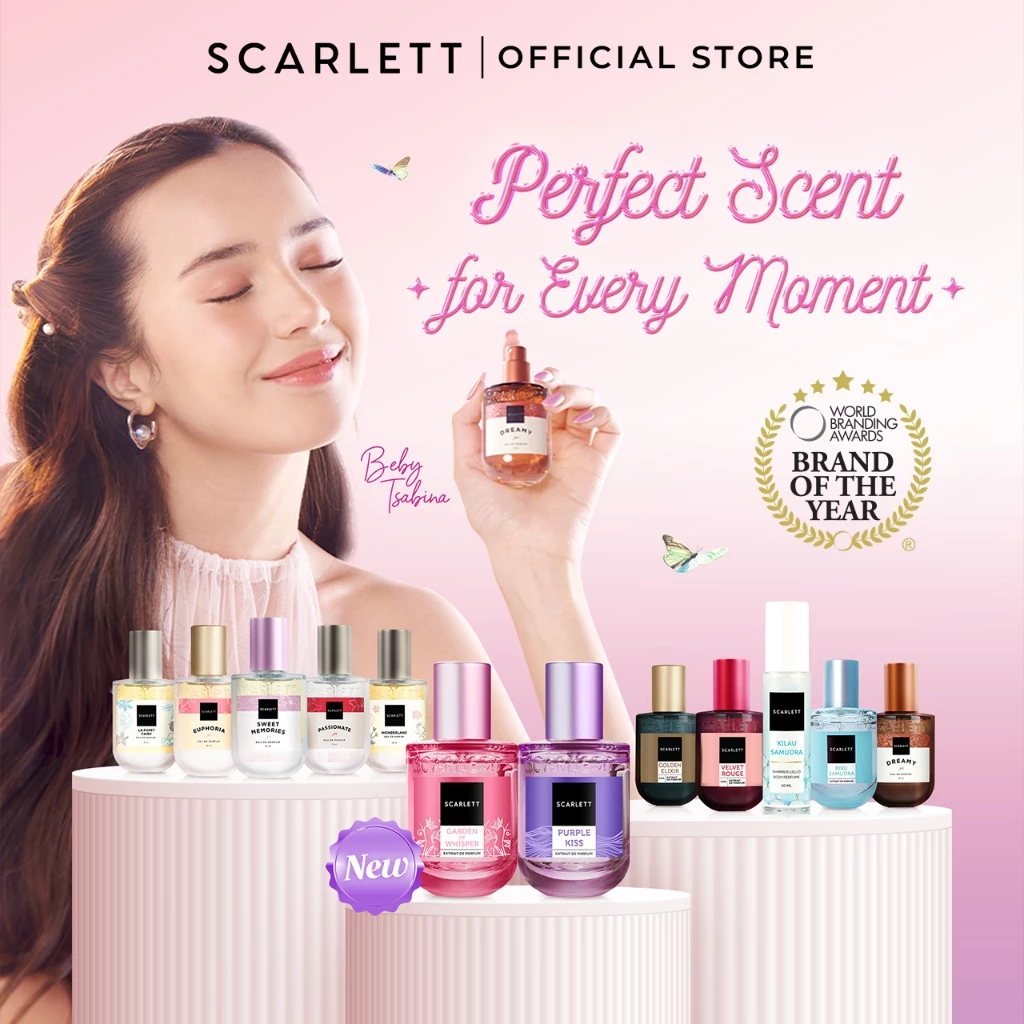 Scarlett Whitening Parfum 30ml - Parfum Wangi Soft Tahan Lama dan Best Seller