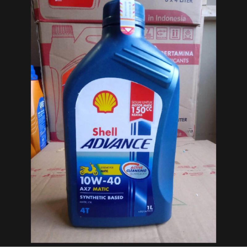 Jual Shell Advance 10W-40 AX7 Matic Synthetic Based Cleansing Fluid ...