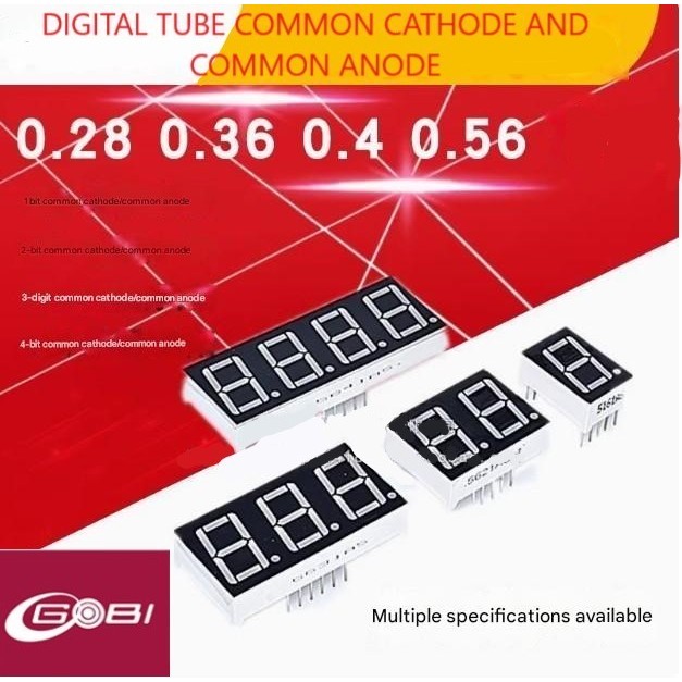 Jual Digital Tube 1/2/3/4 Digits Common Cathode (8588) | Shopee Indonesia