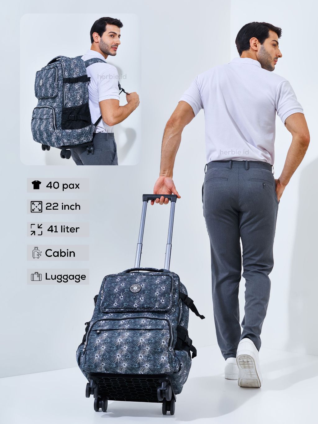 Jual [THE OXFORD MAX] TAS TROLI RANSEL BARLEY THE OXFORD MAX TRAVEL BAG ...