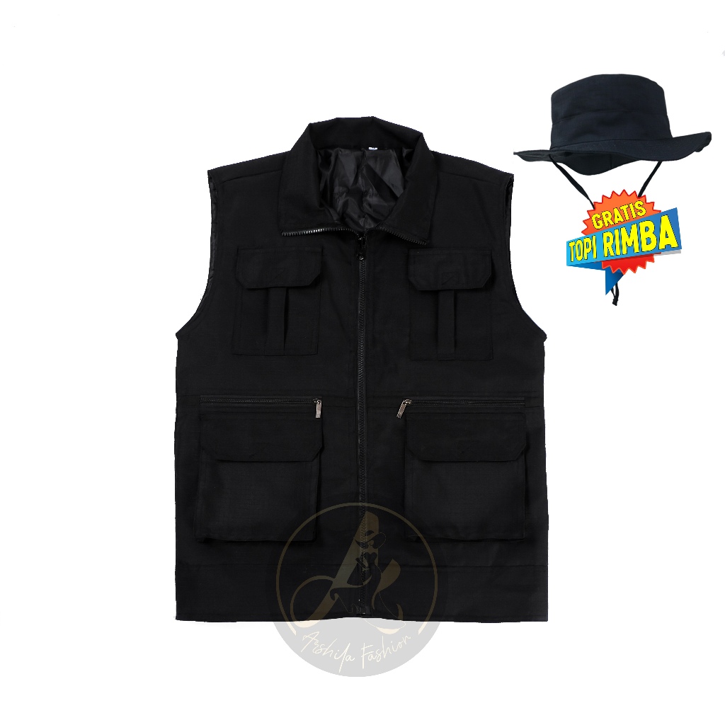 Jual Arshila Fashion Rompi Tactical CARGO Dewasa Ada Kerahnya VEST ...