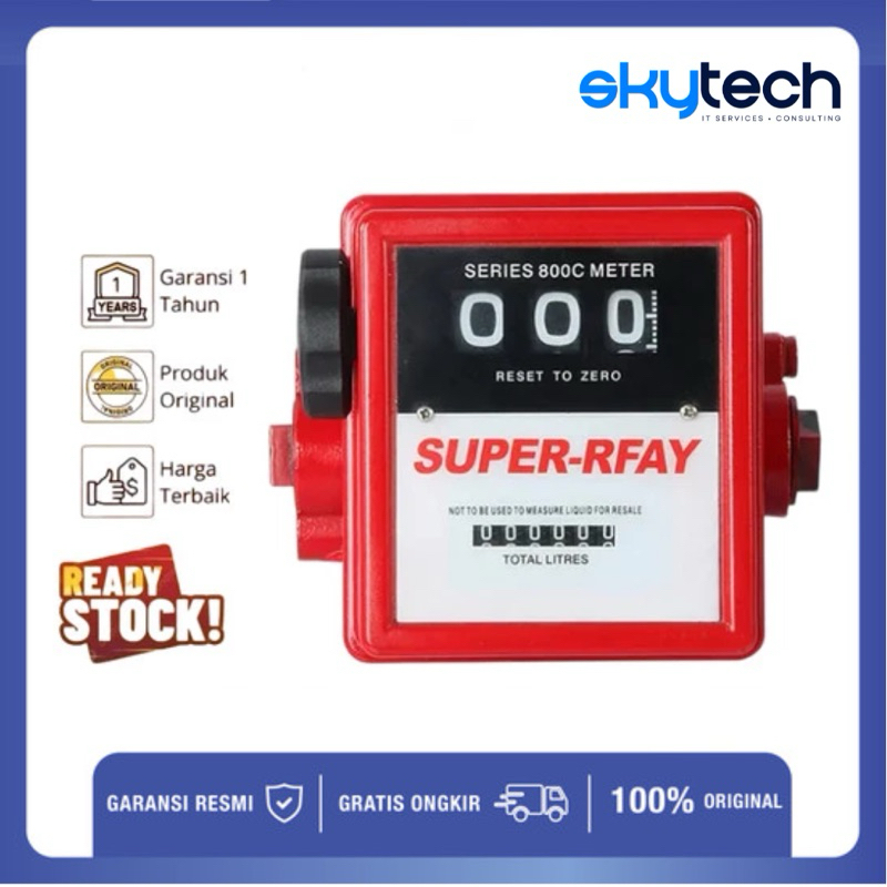 Jual Flow meter solar 1 inch 3 digit Flow meter Solar Super-Rite 1 inch ...