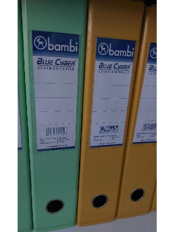 Jual Bambi folder PVC Lever Arch File 1010 ukuran folio | Shopee Indonesia
