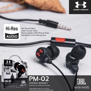 Earphone Headset PM-02 Super Bass Suara Jernih