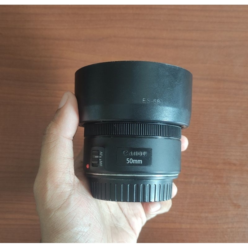 Jual Lensa Fix Canon EF-S 50mm F1.8 STM Mulus Hasil Tajam Harga Murah