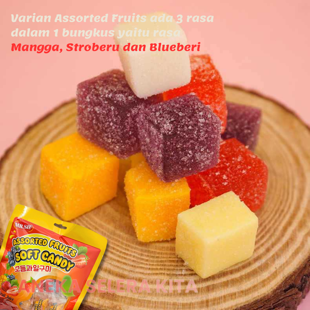 Jual Mr.SIF Manggo & Assorted Fruits Soft Candy / Permen Lunak Rasa ...