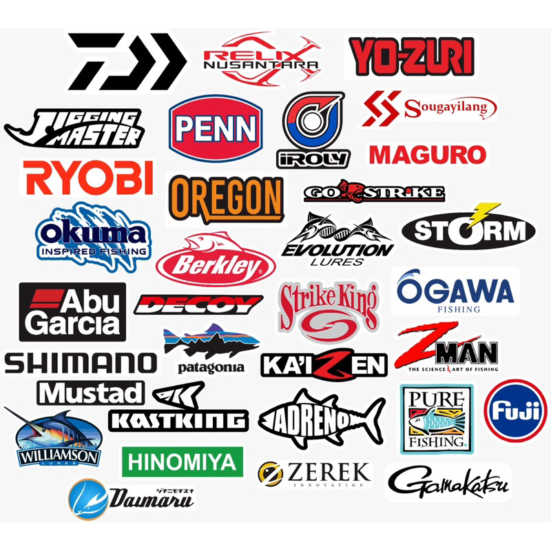 Jual Stiker Cutting Vynil Logo Brand Pancing Tackle Box Joran Mancing ...