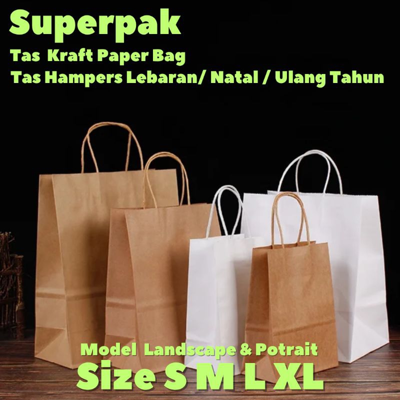 Jual (10 Pcs) Paper Bag Kraft Premium / Tas Kertas Premium | Shopee ...