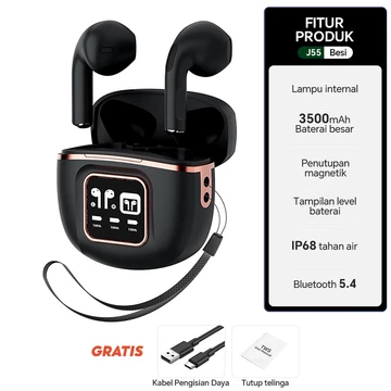 Headset Bluetooth FULL BASS AIR31 TWS Bluetooth 5.3 Headset Nirkabel Dengan Mikrofon Earphone