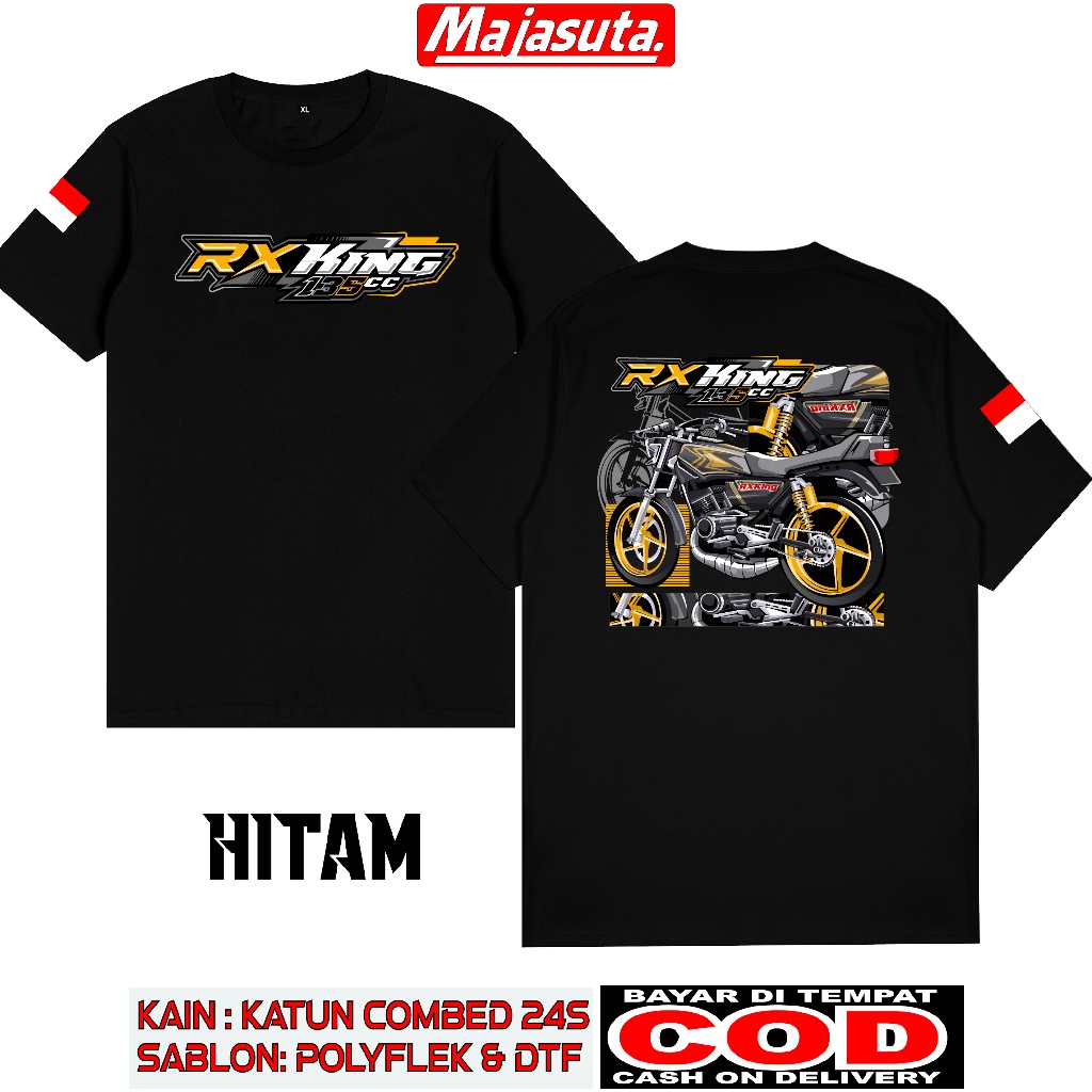 Jual KAOS RX KING 135CC GAMBAR FULL SABLON DTF BISA COD KAOSKEREN ...