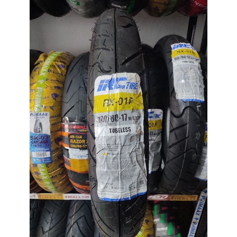 Jual BAN MOTOR TUBLESS IRC RX01 ROADWINNER 100/80-17 UNTUK HONDA CB150 ...