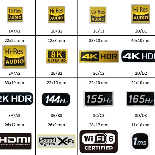 Jual Stiker Sticker HiRes LoRes 144Hz 4K HDR K Ultra HD | Shopee Indonesia