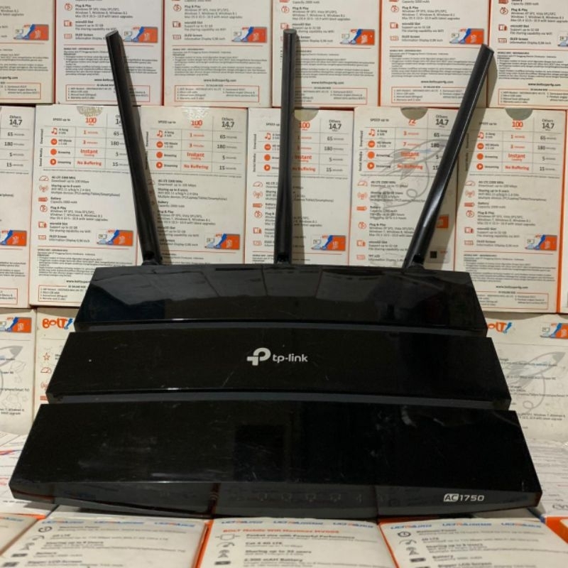 Jual TP-LINK Archer C7 AC750 (Router & Adaptor) Antena 3 Pendek Gigabit ...