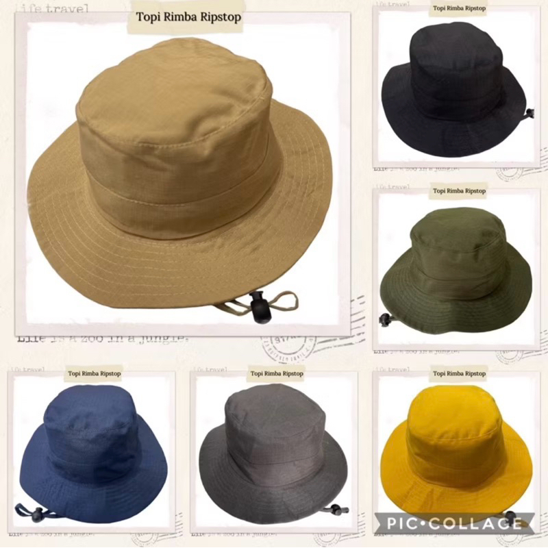Jual Topi Rimba Ripstop Dewasa - Topi Rimba Size Jumbo - Topi Gunung ...