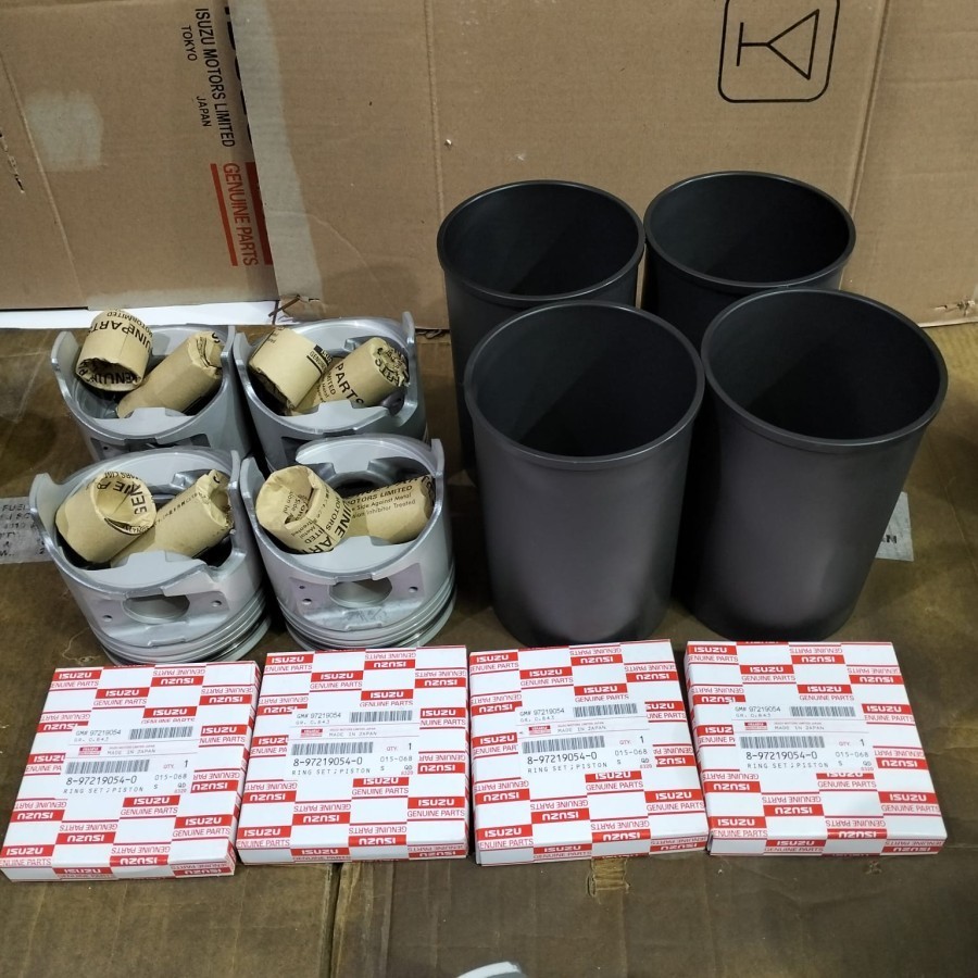 Jual SPARE PART LINER KIT SET PISTON BORING RING SEHER ISUZU ELF NKR ...