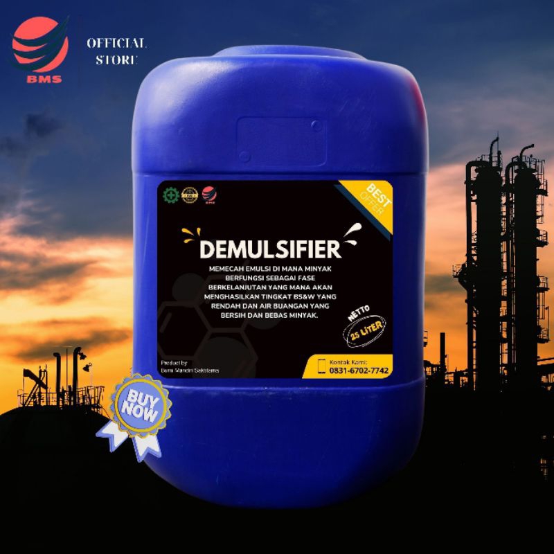 Jual DEMULSIFIER 25 L & 5 L | EFEKTIF MEMISAHKAN EMULSI MINYAK DENGAN ...