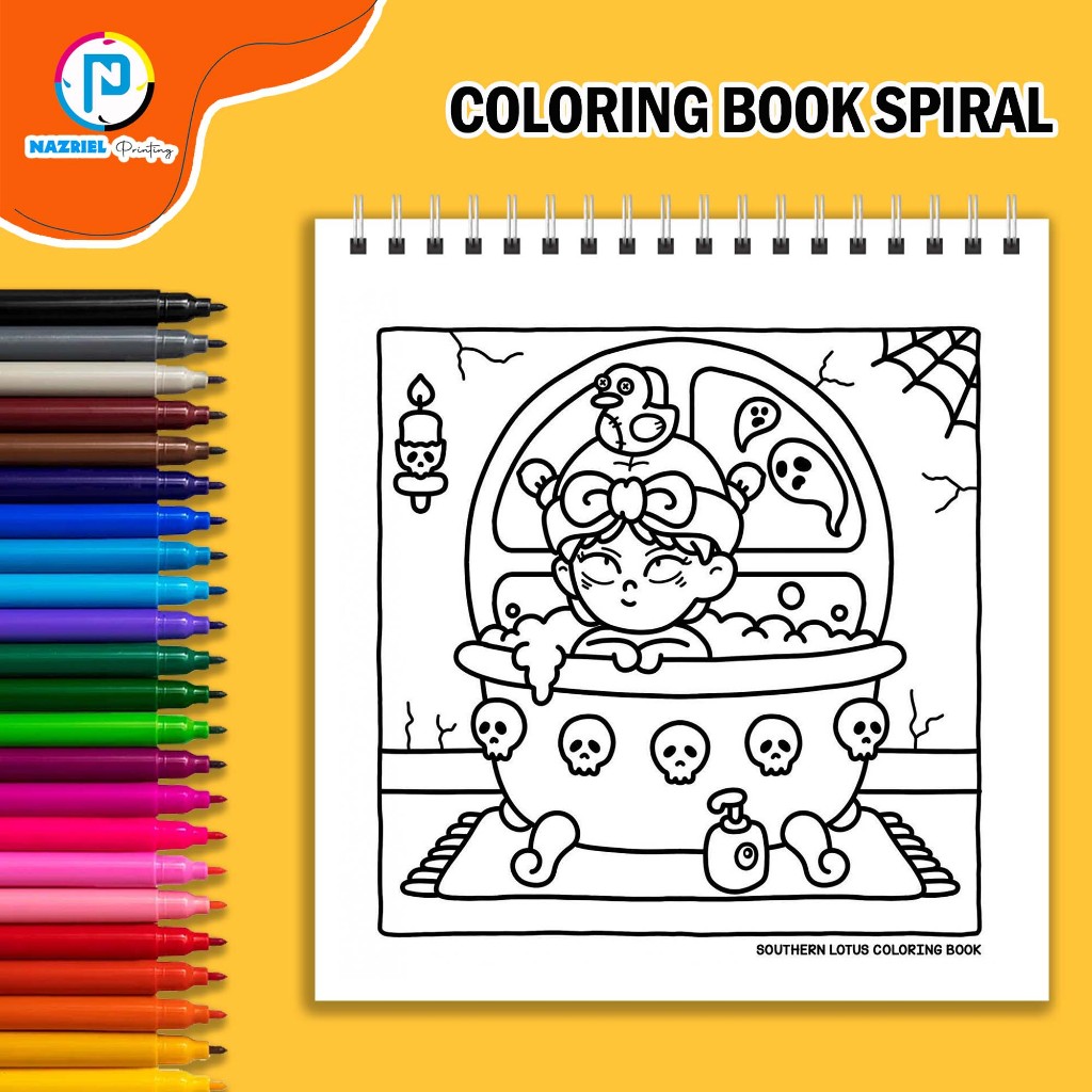 Jual Very Demure Coloring Book Buku Mewarnai spiral | Shopee Indonesia