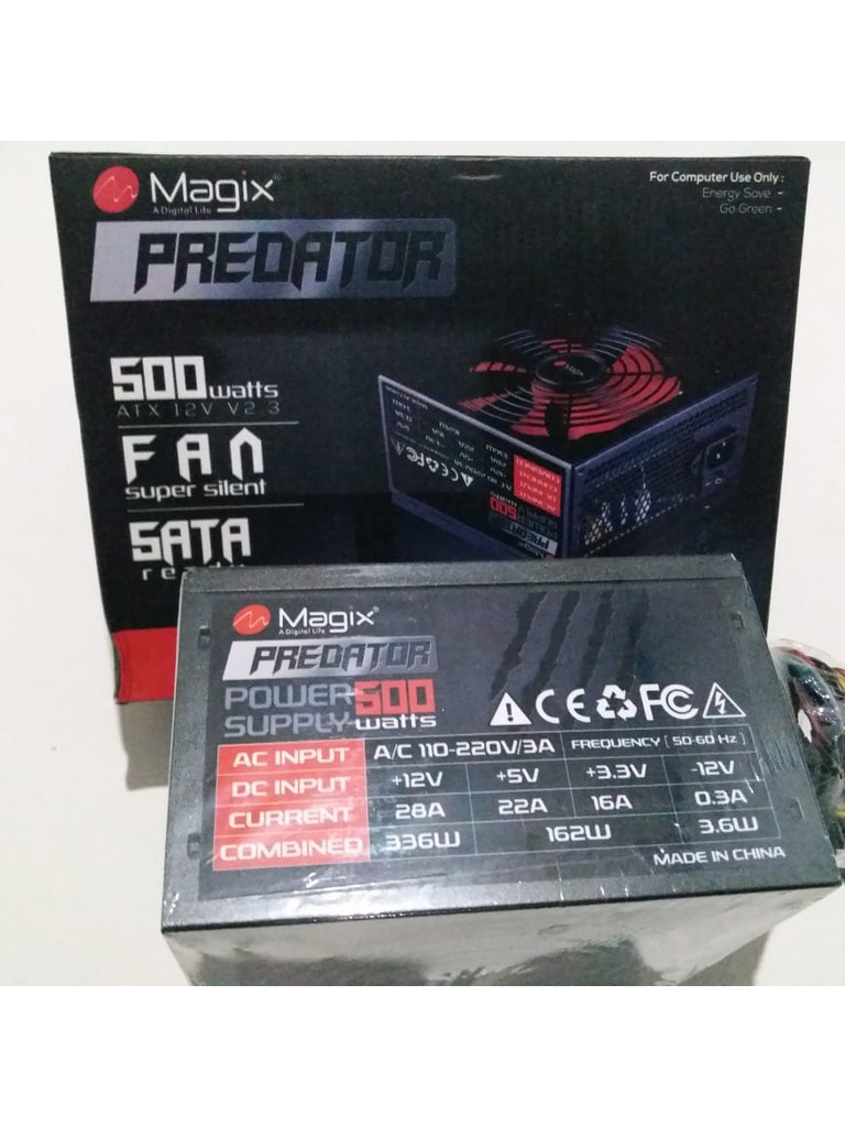 Jual Power Supply Magix Predator 500 Watt | Shopee Indonesia