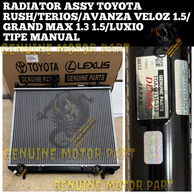 Jual Radiator assy Grand max 1.3 1.5 cc Rush Terios Avanza Veloz 1.5 ...