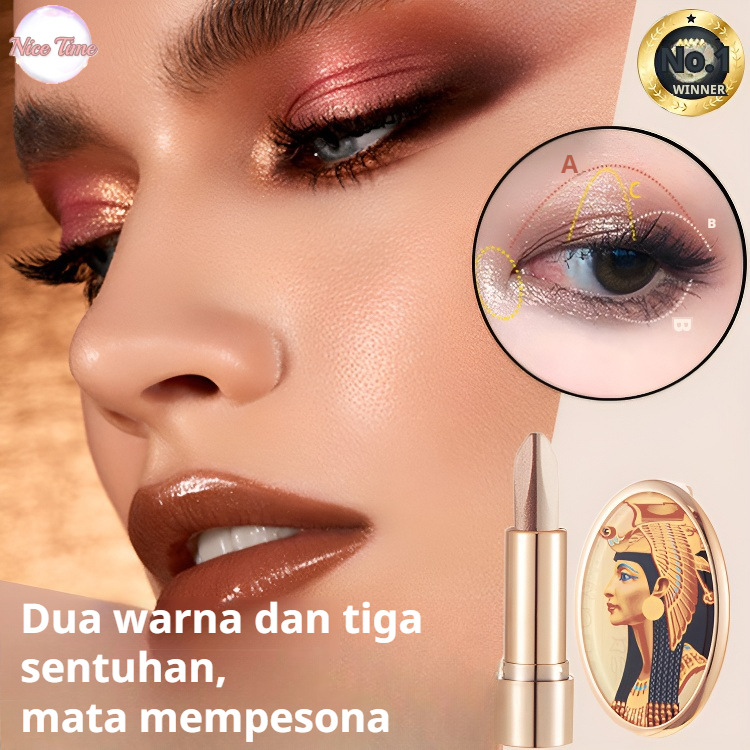 Jual JUELREOU/Stik Eyeshadow Dua Warna Mewah/Stik Eyeshadow Praktis Dua ...