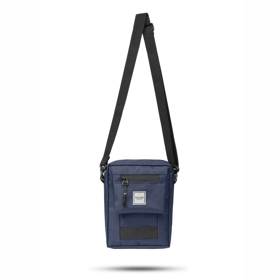 Jual RAILSIDE - SAE Sling Bag Pocket Bag Unisex Blue Navy | Shopee ...