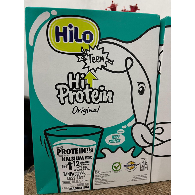 Jual Hilo teen Hi PROTEIN rasa Original 330gr /10 sachet-susu untuk ...