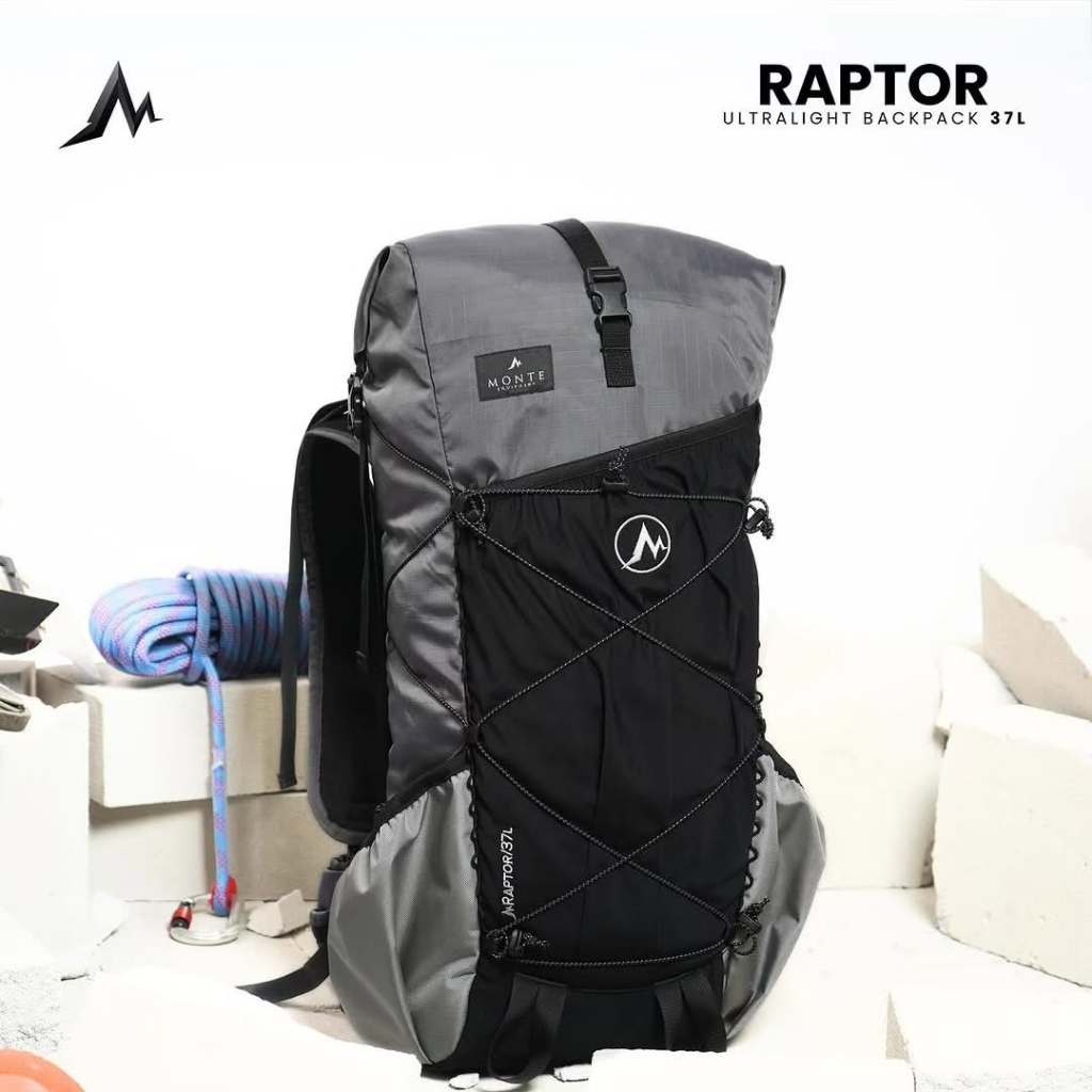 Jual CARRIER MONTE EQUIPMENT RAPTOR 37L GREY BACKPACK ULTRALIGHT ...