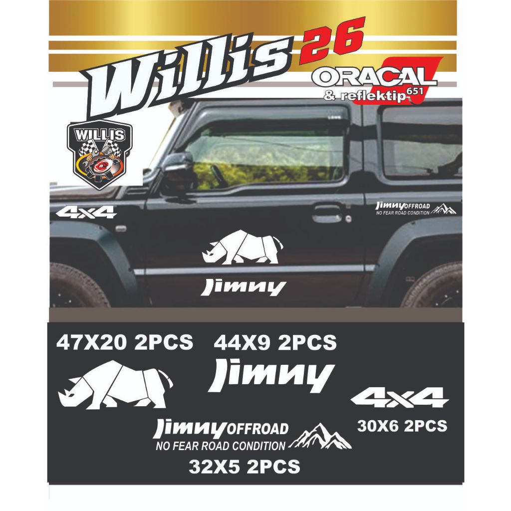 Jual Stiker mobil Offroad Jimny Full Set | Shopee Indonesia