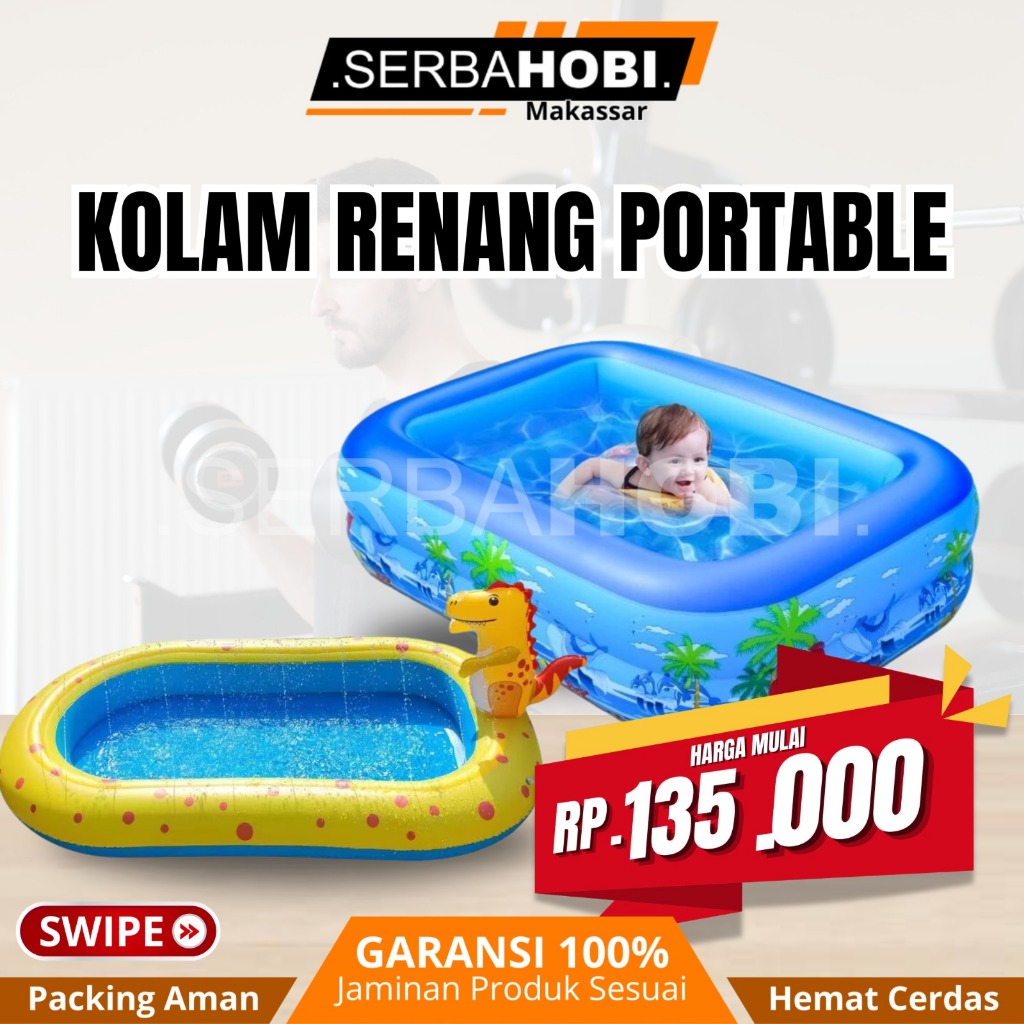 Jual Kolam Renang Anak Portable / Kolam Renang Karet / Kolam Mandi Anak
