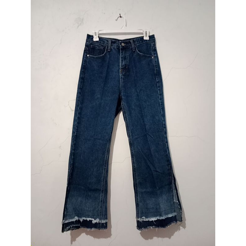 Jual Jeans Cutbray Korea | Shopee Indonesia