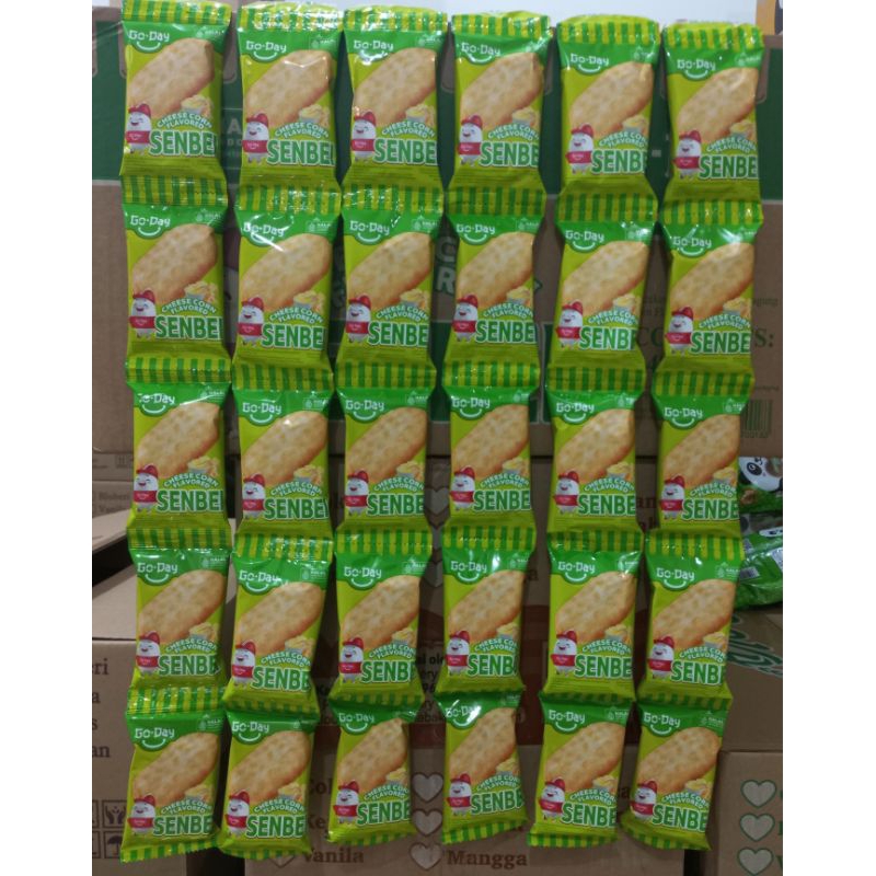 Jual Biskuit Rice Crackers SENBEI ( 1 renceng 10 bks ) Rasa Keju Jagung ...