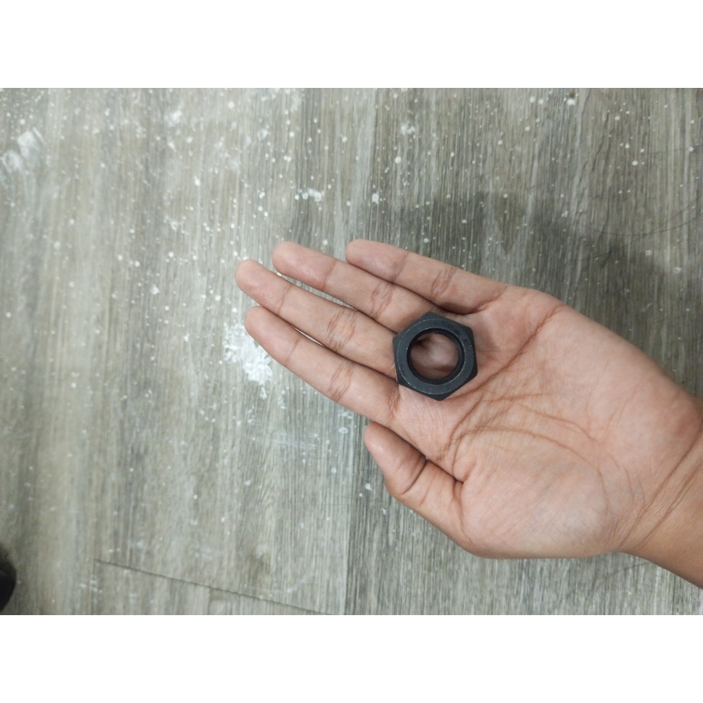 Jual Mur M20 Grade 8.8 baja hitam Ring per / Ring plat / Nut Hexagon ...