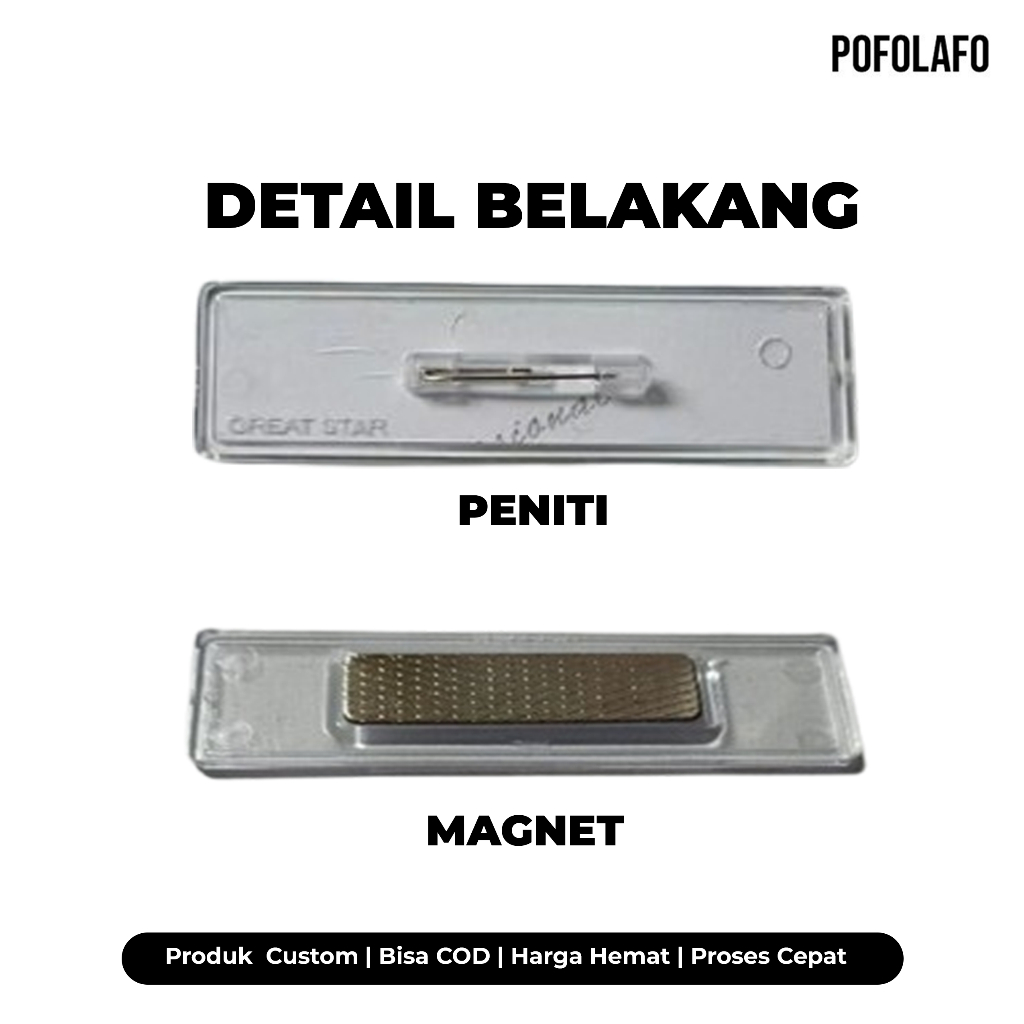 Jual PAPAN NAMA DADA NAME TAG / PIN NAMA CUSTOM Name Tag / Papan Nama ...