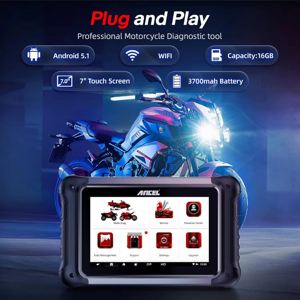 Jual Alat Diagnostik Sepeda Motor ANCEL MT700 Alat Diagnostik Sepeda ...