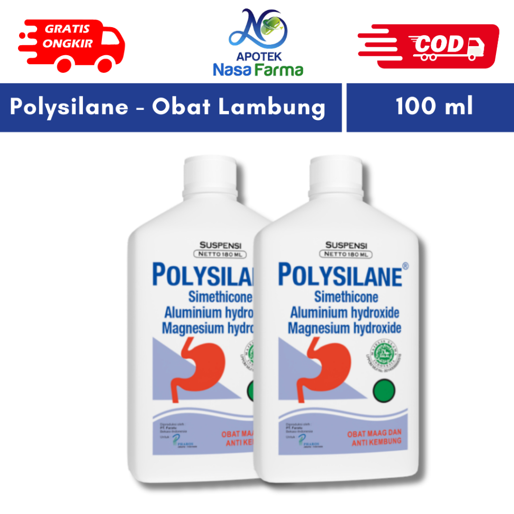 Jual Polysilane Suspensi 100 ml - Obat Maag dan Lambung | Shopee Indonesia