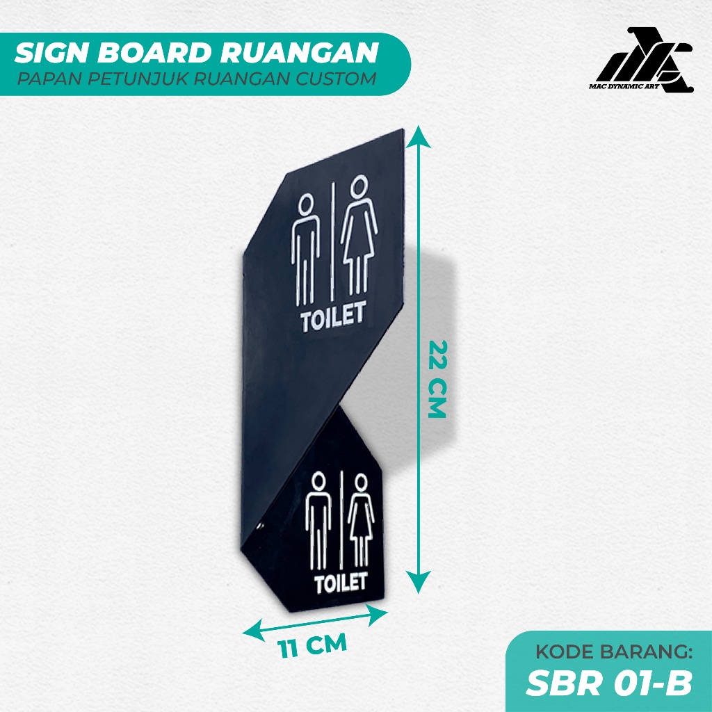 Jual SIGN BOARD TOILET CUSTOM SIGNAGE BAHAN BESI - PAPAN PENANDA ...
