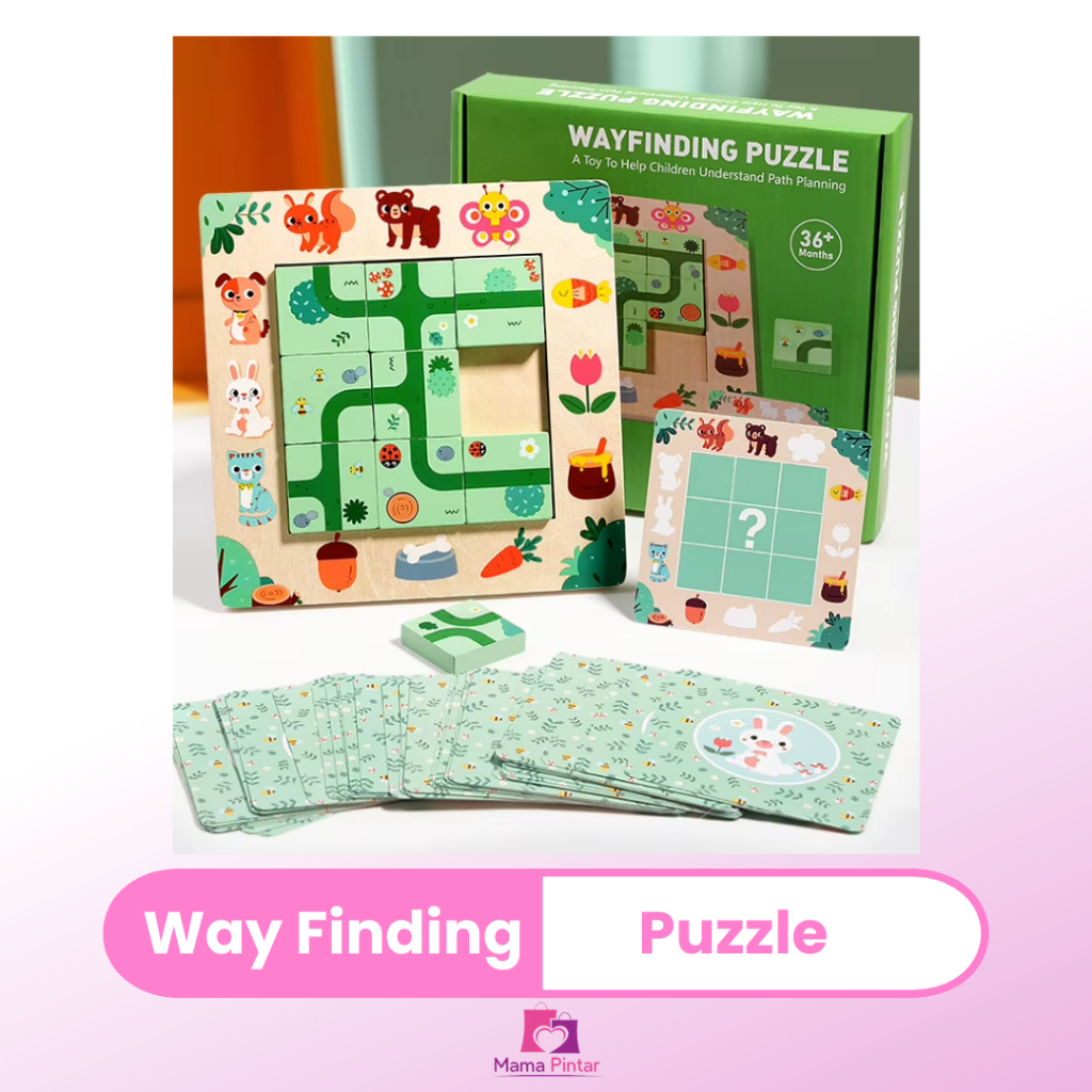 Jual Mainan Edukasi Way Finding Puzzle Kayu Mencari Jalan Permainan ...