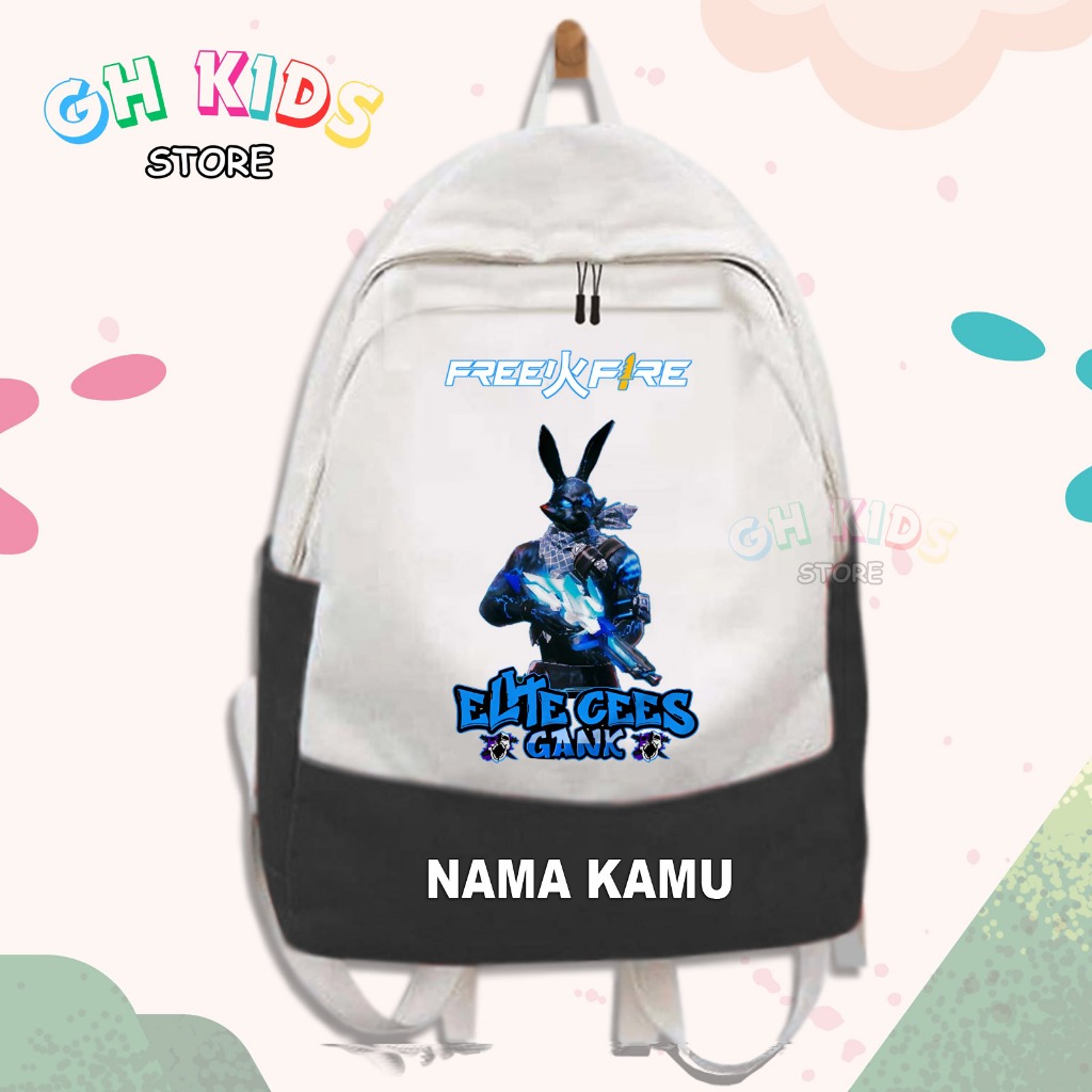 Jual Tas Ransel Anak Gambar FREE FIRE Rabbit Custom Bacpack Sekolah ...