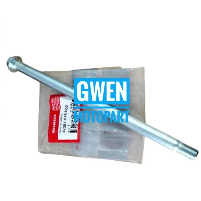 Jual Axle ReaR Wheel As Roda Belakang dan Mur CB150X 42301K45N00 ...