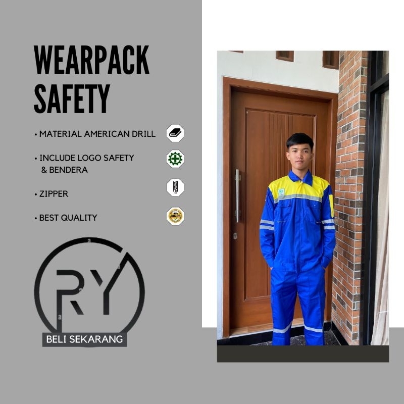 Jual Wearpack Safety Atasan/Baju Kerja Safety Warna Benhur Kuning Bahan ...