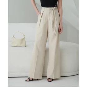 Avelle Dylan Pants Celana Panjang HW Kulot Wanita Basic Cullotte Highwaist Wide Leg Pants