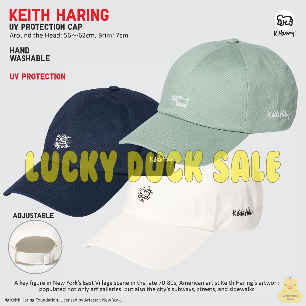 Jual Keith Haring UV Protection Cap Topi Pop Art Radiant Baby Iconic ...