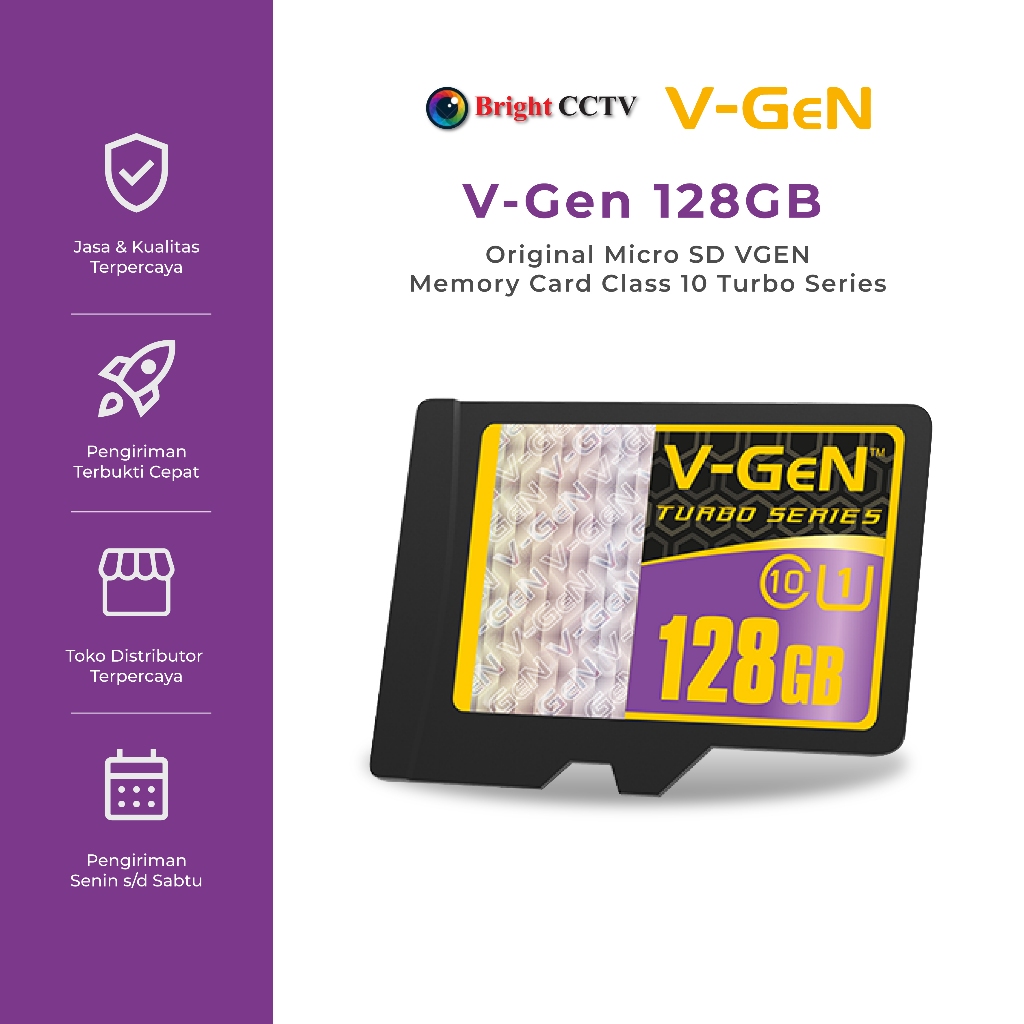 Jual V-Gen 128GB Original Micro SD VGEN Memory Card Class 10 Turbo ...