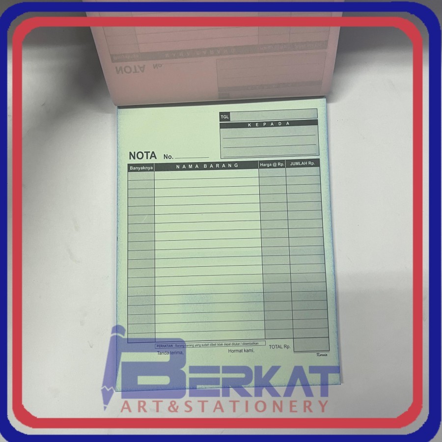 Jual Buku Nota Besar 1/2 Folio 4 Ply / 4 Rangkap NCR KURNIA | Shopee ...