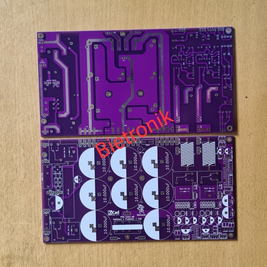 Jual PCB PSU 8 Elco class AB softstart protektor Dauble layer | Shopee ...
