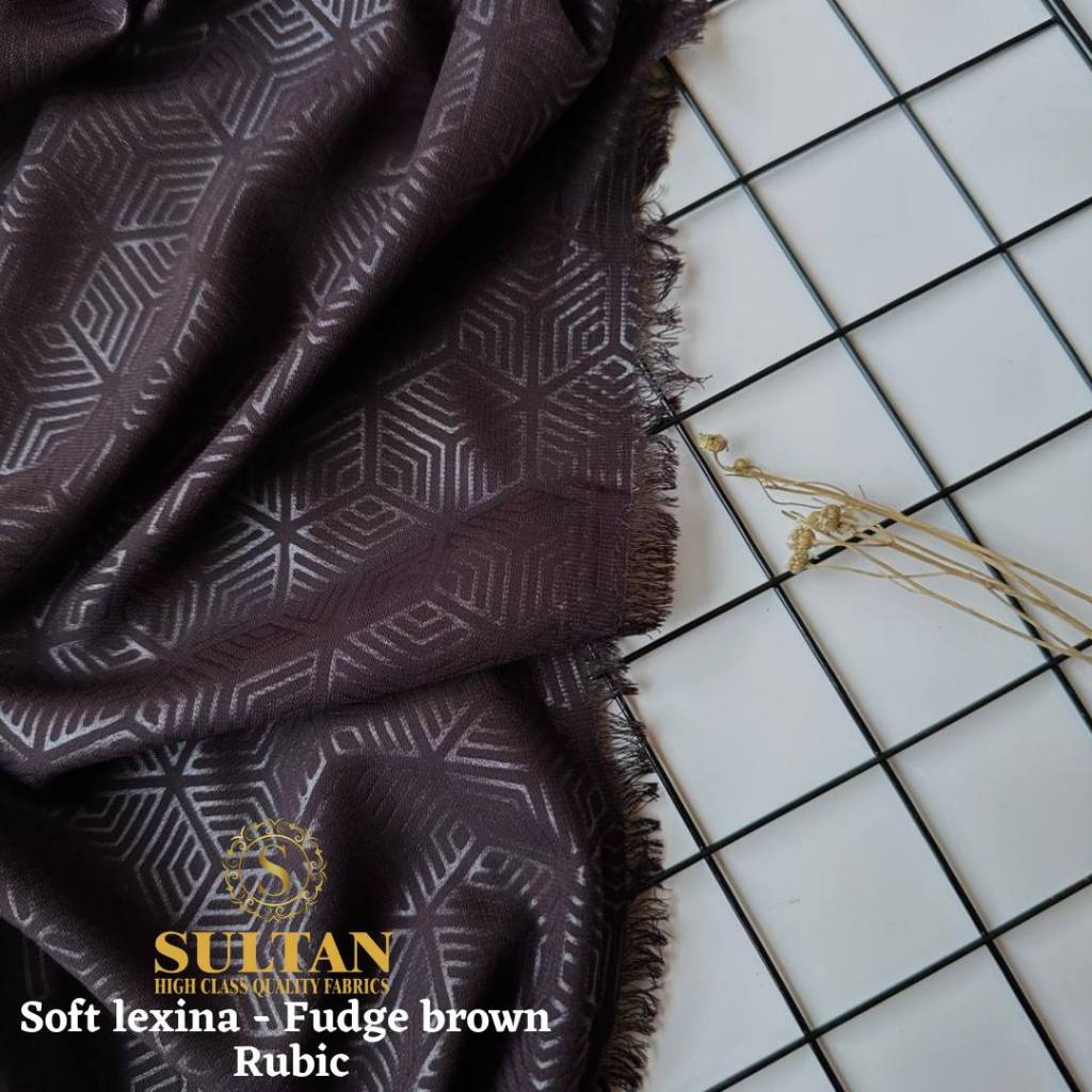 Jual KAIN SOFTLEXINA SULTAN EMBOSS RUBIC 50 CM | Shopee Indonesia