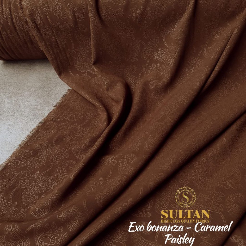 Jual KAIN EXO BONANZA SULTAN EMBOSS PAISLEY 50 cm | Shopee Indonesia