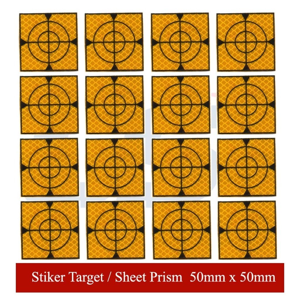 Jual Sticker Surveyor 5x5cm Sticker Survey Target Survey Reflector ...