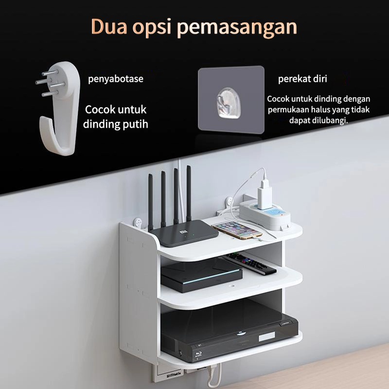 Jual CUCI GUDANG-Rak Dinding Ruang Rak Gantung 3 Susun Modem, Wifi ...